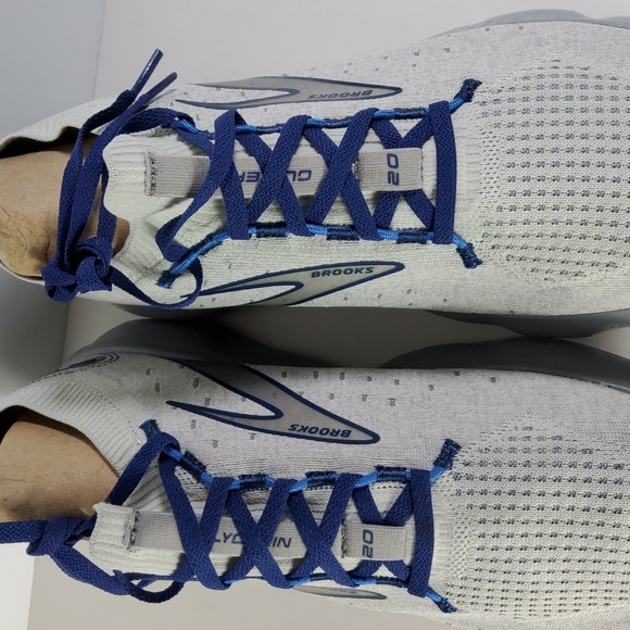 Brooks Glycerin Gray and Blue Athletic Shoes with Breathable Mesh Size 9.5 - Picture 7 of 12